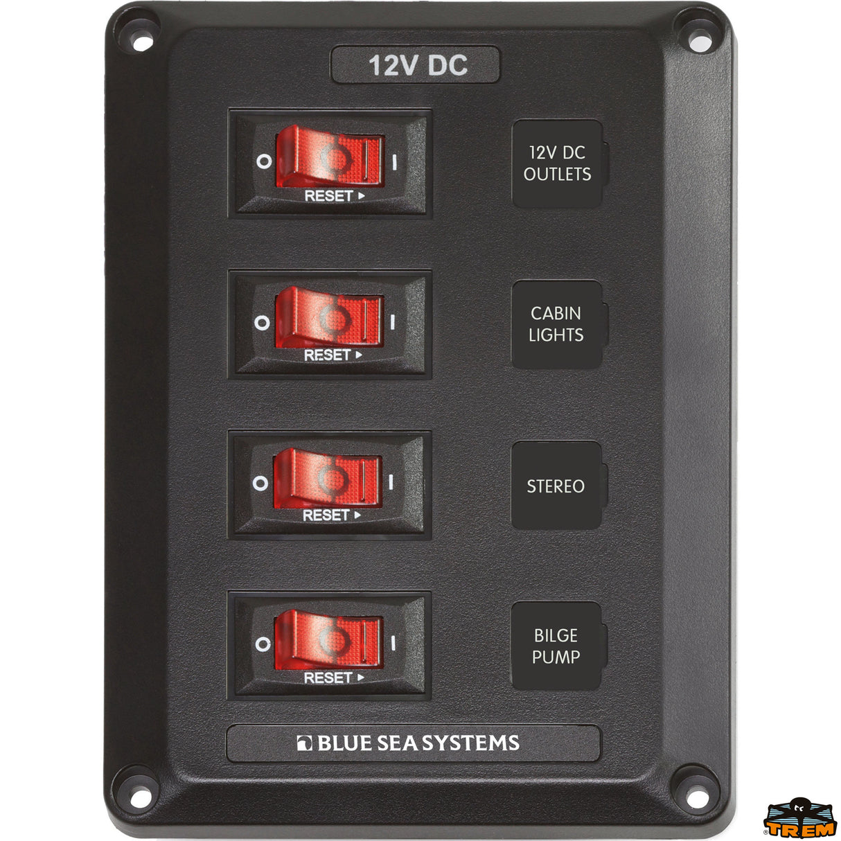 Blue Sea Unterdeck-Elektroverteiler Mod. F-4350B