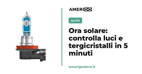 Si fa buio un'ora prima: controlla le luci dell'auto