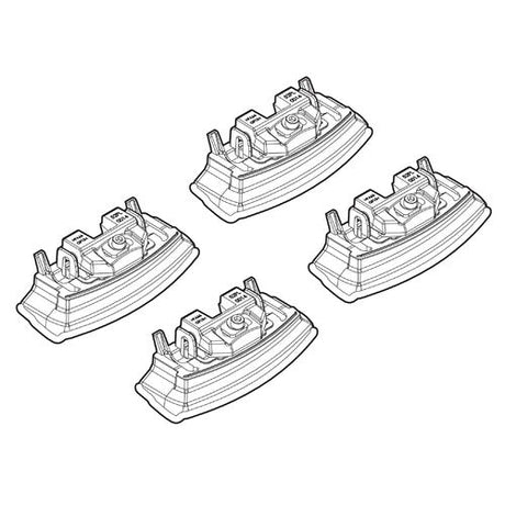 Attacchi per Barre Portatutto Auto Nordrive