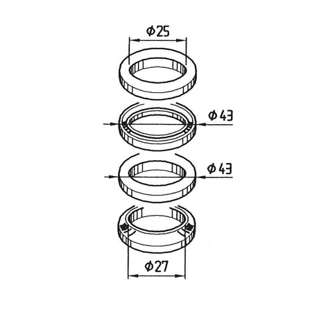 Kit Ralle Sterzo per Moto e Scooter Okyami