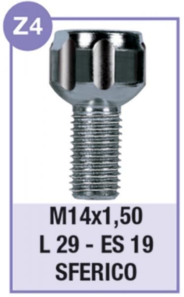 Cora Series 4 Diebstahlsicherungs-Radbolzen Modell Z4
