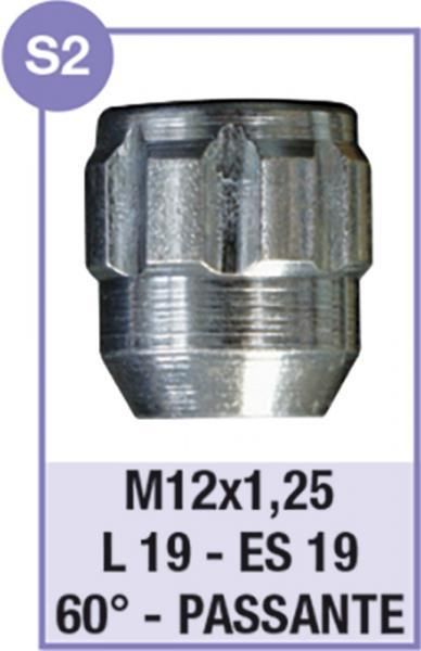Cora Serie 4 dadi antifurto per ruote modello S2