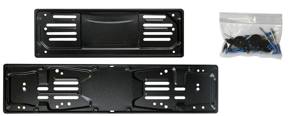 Cora Set portatarghe ant+post in metallo