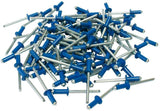 Cora Kit 100 remaches azules para fijación de matrícula