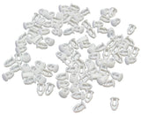 Cora Kit 100 bottoni bianchi fissaggio targa