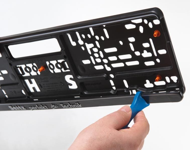 Cora Klipp Top 4 Anti-Vibration Openable License Plate Holder