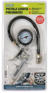 Cora Tire Inflator Gun with Pressure Gauge