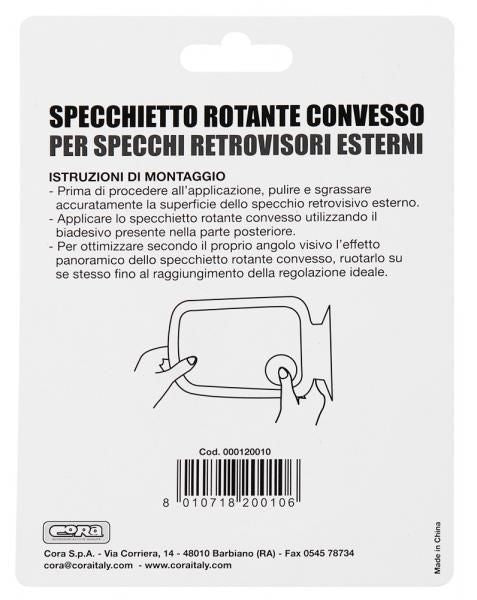 Cora Specchietto rotante convesso per retrovisori esterni
