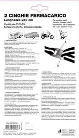 Cora Cinghie fermabagagli 250 cm