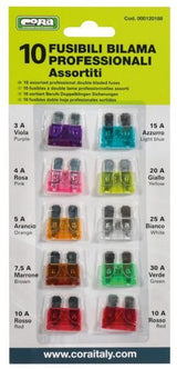 Cora-Flachsicherungen, 10 Stück