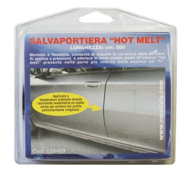 Cora Salvaportiere adesivo nero Hot Melt rotolo 2 mt