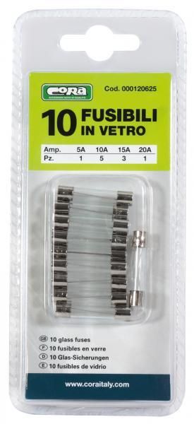 Cora Fusibili in vetro 10 pz