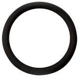 Funda de volante de tela negra Cora