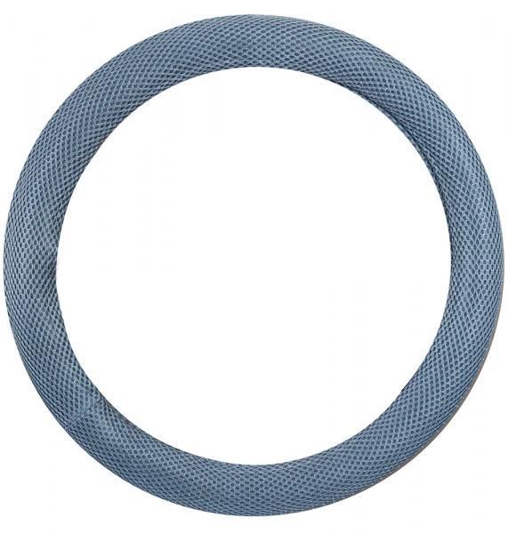 Funda de volante de tela gris Cora