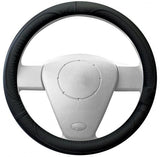 Cora Natural Leather Steering Wheel Cover