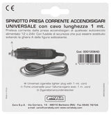 Enchufe para encendedor de cigarrillos Cora de 12/24 V con cable de 1 m