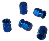 Tapas de válvula azules universales Cora