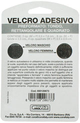 CORA Velcro Adesivo Preformato - Conf. da 12 coppie