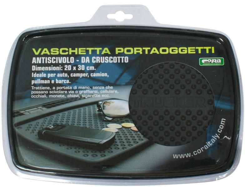 Cora Vaschetta portaoggetti antiscivolo da cruscotto