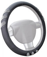 Cora Fabric Steering Wheel Cover with Non-Slip Silicone Grips