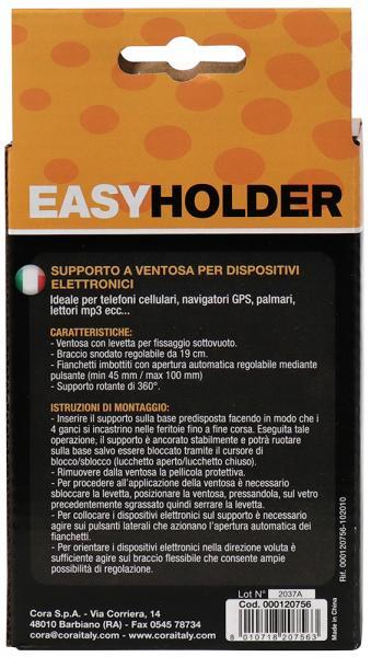 Cora Supporto a ventosa per dispositivi elettronici