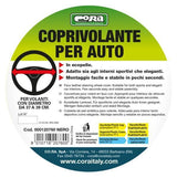 Cora Coprivolante in ecopelle nero