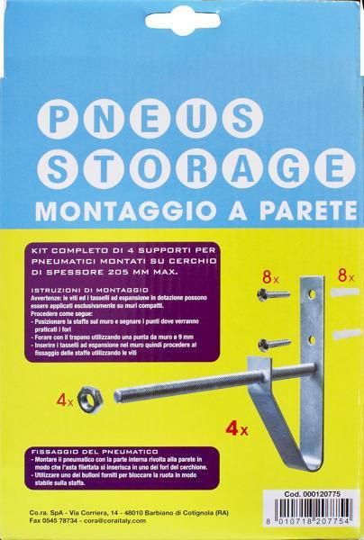 Soportes de pared Cora para 4 ruedas
