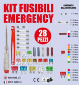 Cora Kit emergenza fusibili 28 pz assortiti