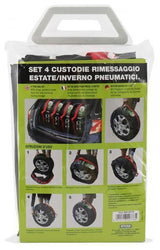 Cora Set de 4 fundas para neumáticos con diámetro máximo de 65 cm