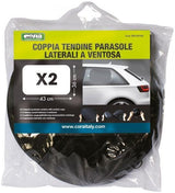 Cora Tendine parasole laterali nere 43x36 cm