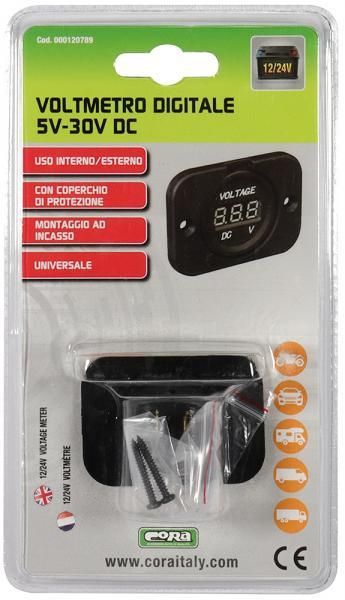Cora Voltmetro digitale 5V-30V DC