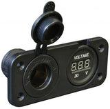 Cora Presa di corrente 15A/12V-10A/24V con voltmetro 5V-30V DC