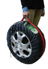 Cora Juego de 4 fundas para neumáticos, diámetro 62-74 cm