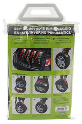 Cora Juego de 4 fundas para neumáticos, diámetro 62-74 cm