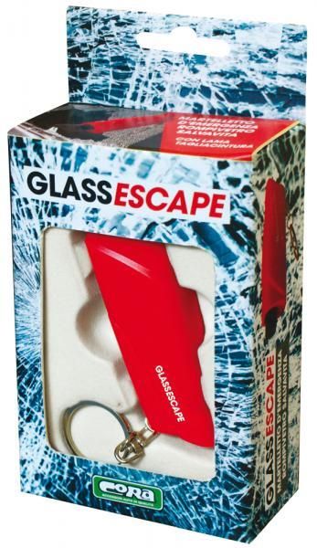 Cora GlassEscape Emergency Hammer, Glass Breaker, Seat Belt Cutter