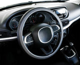 Cora Perfect Fit Steering Wheel Cover Black/Grey Dotted