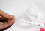 Cinta adhesiva de doble cara de gel transparente Cora de 1 m x 30 mm