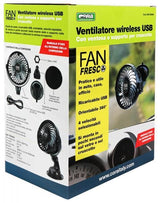 Cora Ventilatore ricaricabile con ventosa e supporto per cruscotto