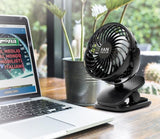 Cora Ventilatore ricaricabile con base d'appoggio e clip