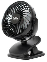 Cora Ventilatore ricaricabile con base d'appoggio e clip