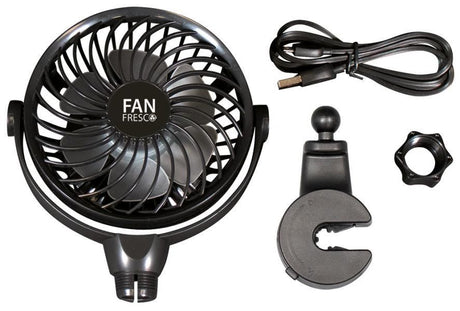 Wiederaufladbarer Kopfstützenventilator von Cora