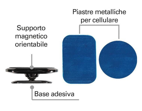 Cora Supporto magnetico per cellulare orientabile