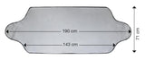 Protector térmico para parabrisas Cora (185 x 70 cm, con funda)