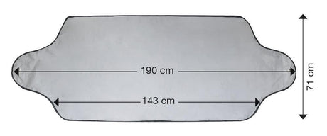 Cora Proteggi Parabrezza Termico 185X70 Cm Con Custodia