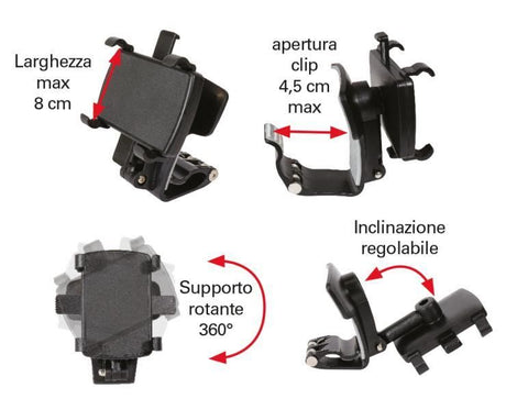 Cora Porta smartphone multiposizione orientabile