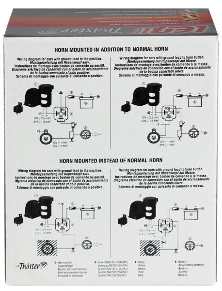 Cora 12V Einton-Elektropneumatikhorn