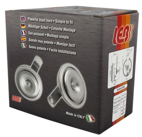 Cora Coppia clacson K91/2 tono alto+basso 12V