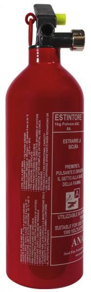 Cora Estintore 1 kg a polvere ABC con supporto e manometro