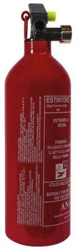 Cora Estintore 1 kg a polvere ABC con supporto e manometro
