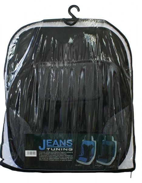 Cora Universal-Vordersitzbezug Jeans Tuning Grau/Schwarz